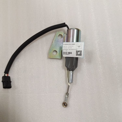 Excavator Engine Parts Solenoid Stop 24V 3991168 3964628 For Hyundai R130 R130-5 EC140