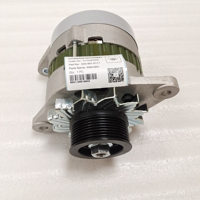 Alternator Excavator Engine Parts 600-861-6111 6008616111 600-861-6110 For SAA4D107E SAA6D114E