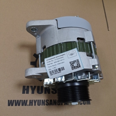 Alternator Excavator Engine Parts 600-861-6111 6008616111 600-861-6110 For SAA4D107E SAA6D114E