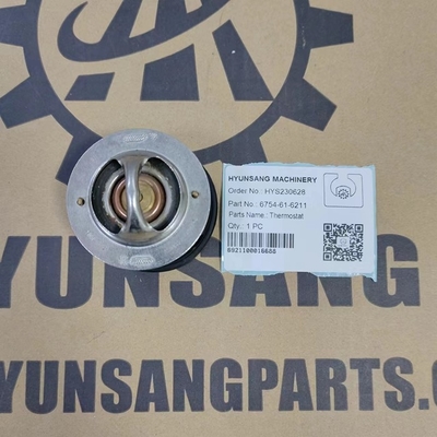 Thermostat Excavator Engine Parts 6754-61-6211 6754-61-6210 6754616220 6754-61-6212 For D51EX/PX
