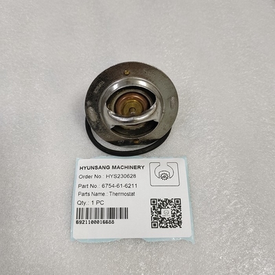Thermostat Excavator Engine Parts 6754-61-6211 6754-61-6210 6754616220 6754-61-6212 For D51EX/PX