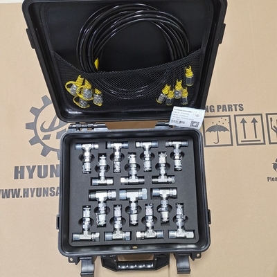Hyunsang Hydraulic Pressure Gauge Test Kit With 5 Gauges 5 Test Hoses