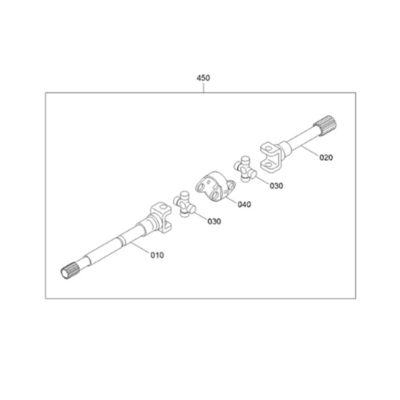 Wheel Excavator Parts Shaft-Universal ZGAQ-02895 For R140W9 HW140