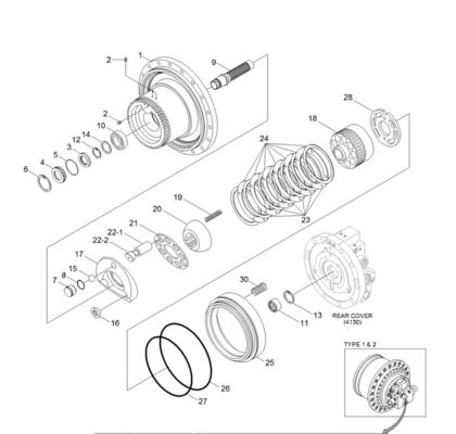Excavator Travel Motor Parts Friction Plate 39Q8-41351 For R290LC7A R250LC9