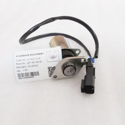 Komatsu Solenoid 20Y-60-32121 11N6-66090 Excavator Spare Parts For PC200