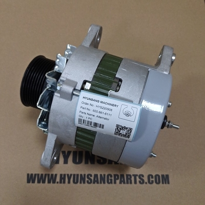 Alternator Excavator Engine Parts 600-861-6111 6008616111 600-861-6110 For SAA4D107E SAA6D114E