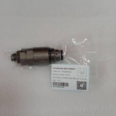 Válvula de alivio Overlord de repuestos para excavadora Hyunsang 31N6-17510 para excavadoras Hyundai R210LC-7 R220-7