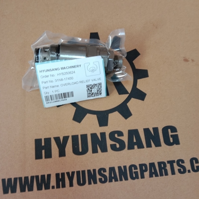 Hyunsang Excavator Parts Overlord Relief Valve 31N8-17430 for Hyundai R215-7 R225-7 Excavators